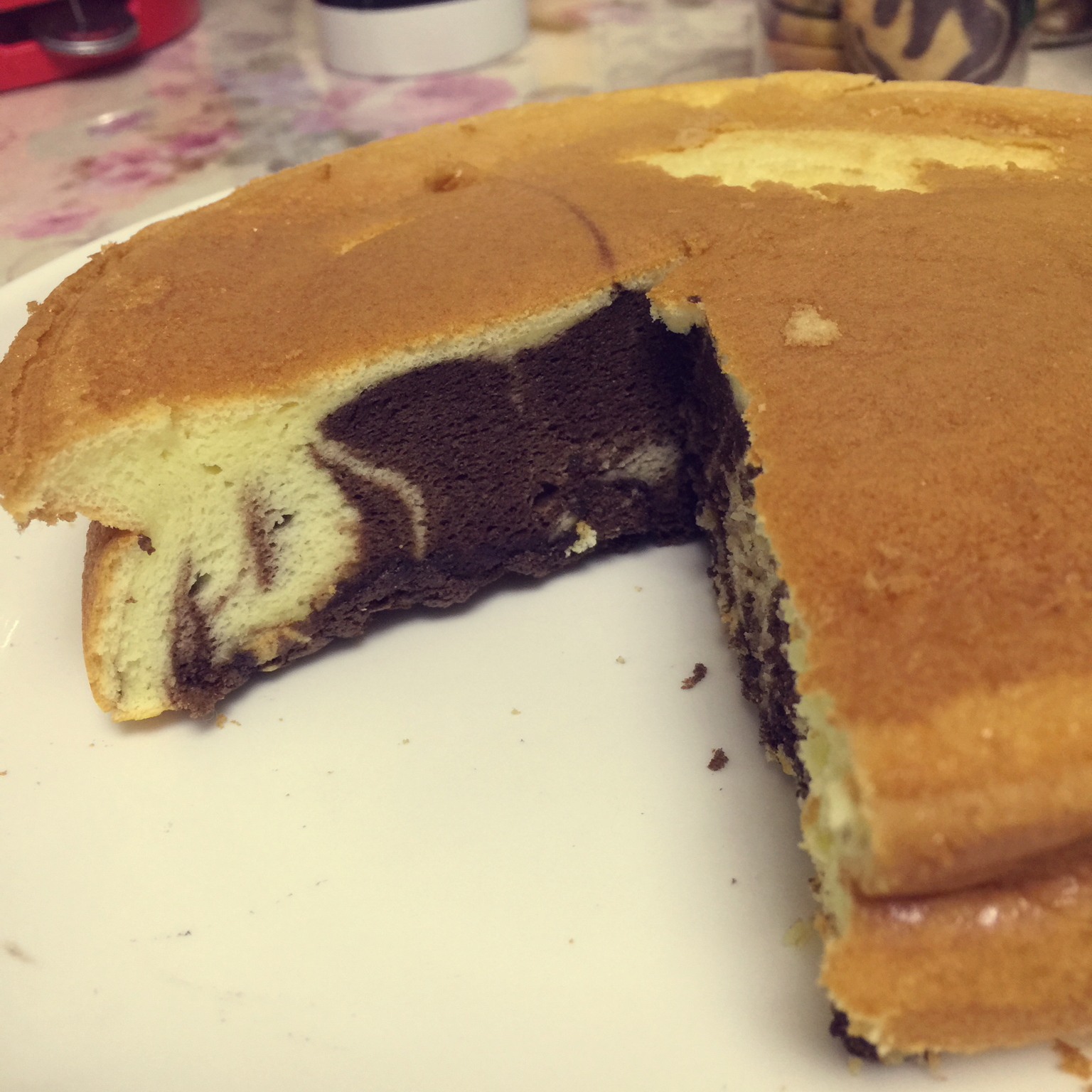 抹茶大理石戚风蛋糕