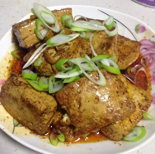五香煎豆腐