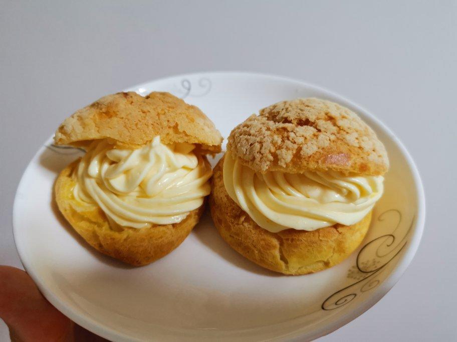 一口就爆浆的卡士达酥皮泡芙