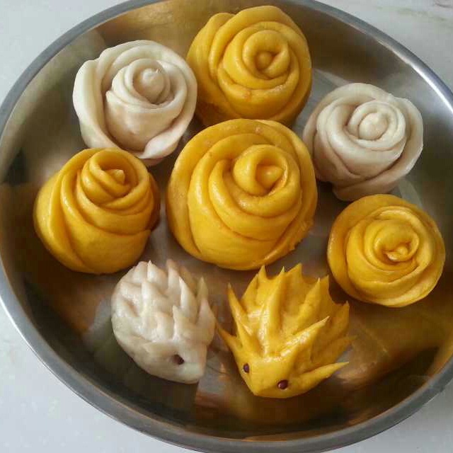 自发粉版蒸馒头