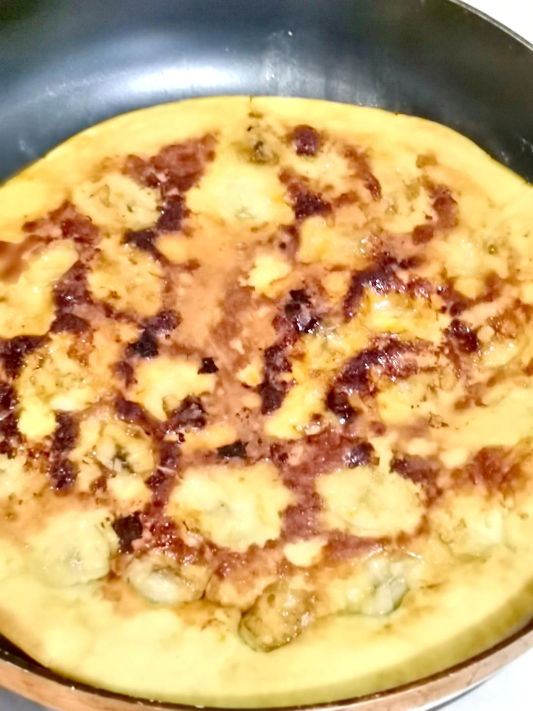 0难度焦糖香蕉饼｜平底锅就能做