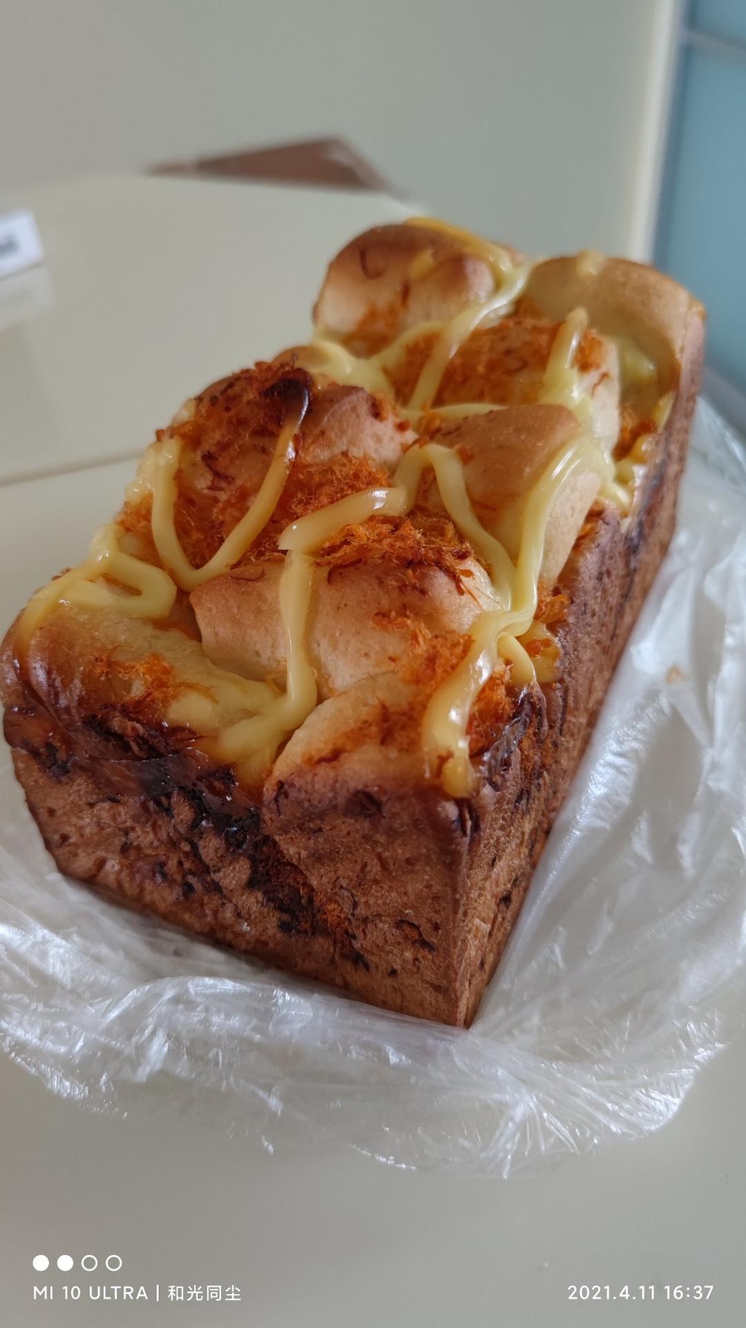 肉松手撕面包—超软会爆浆的面包哟