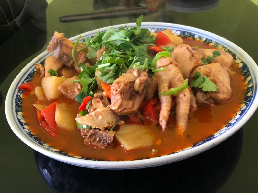 大盘鸡（附皮带面做法）