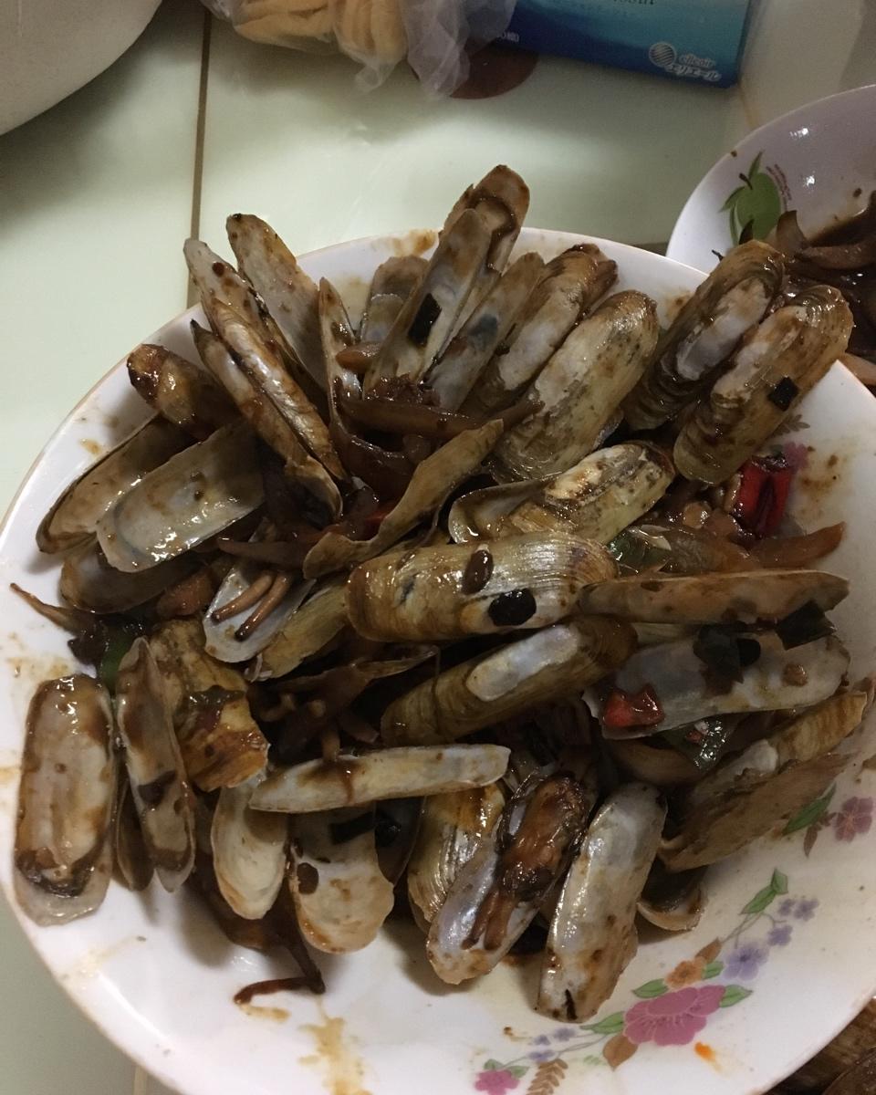 爆炒蛏子