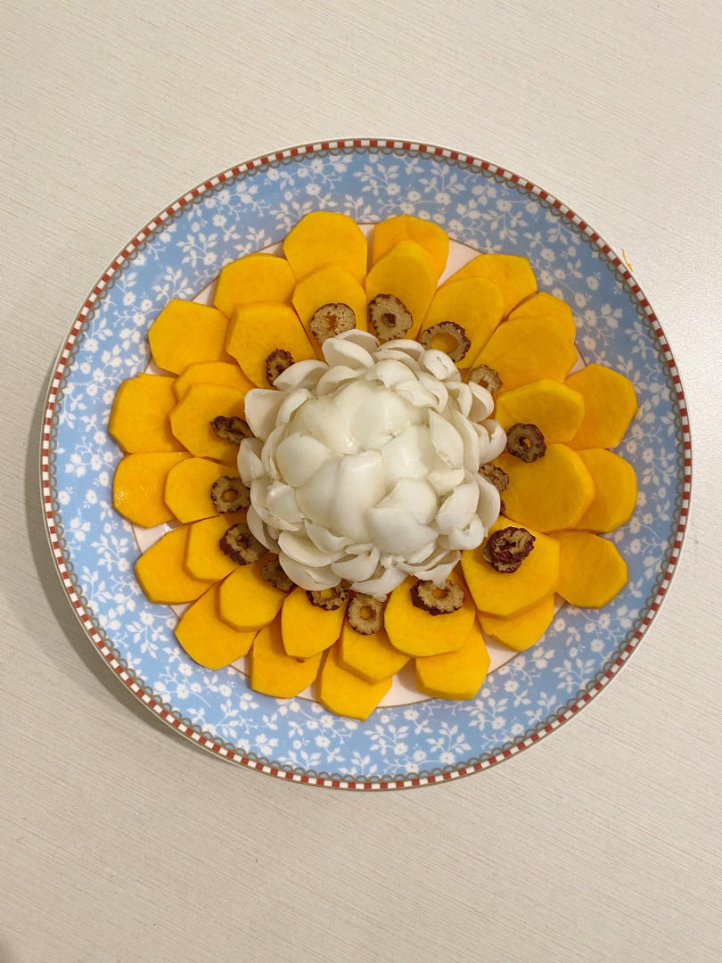 莲花颂/一道百合南瓜红枣山药谱写出的纯净素食