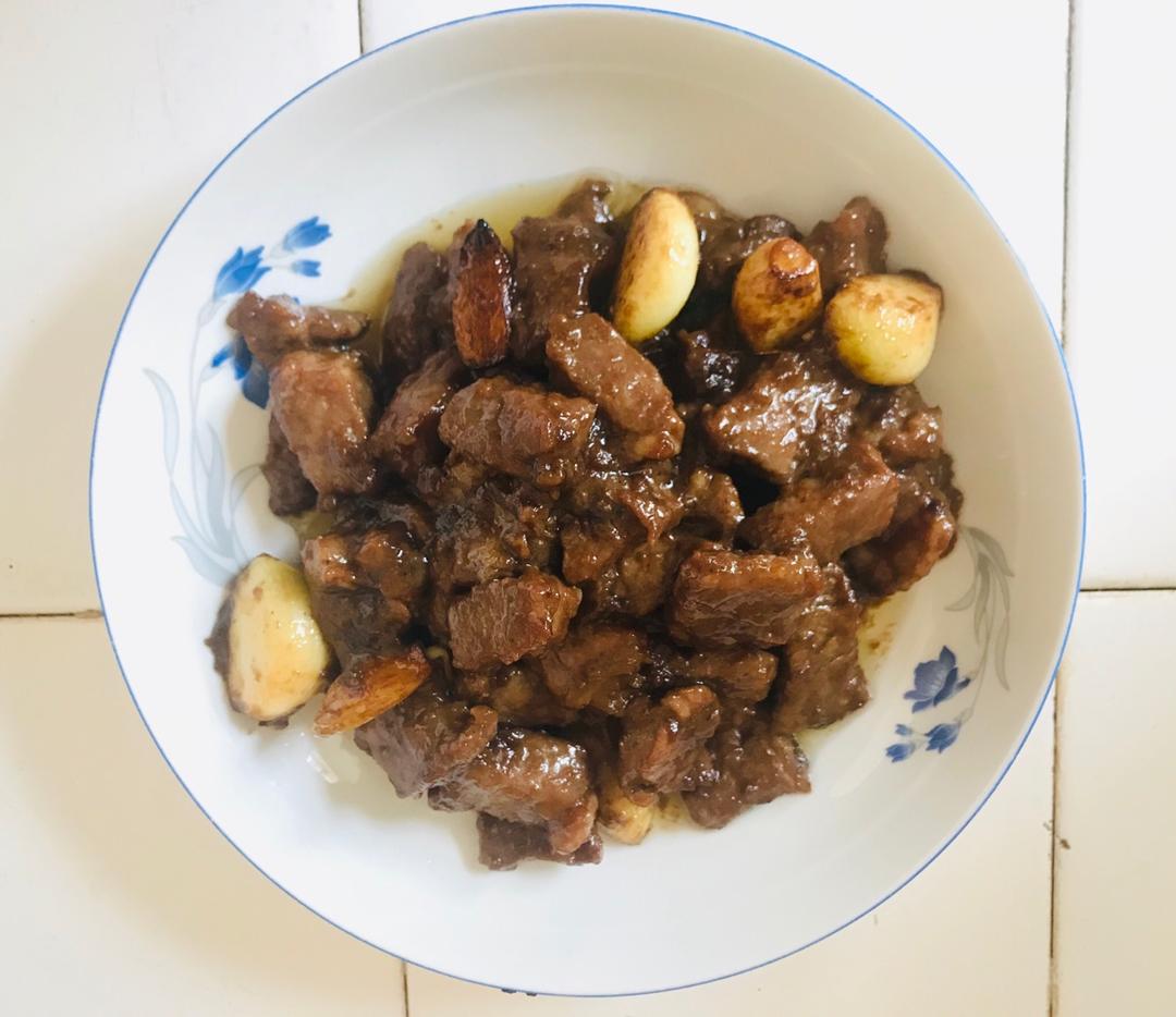 黑蒜子牛肉粒