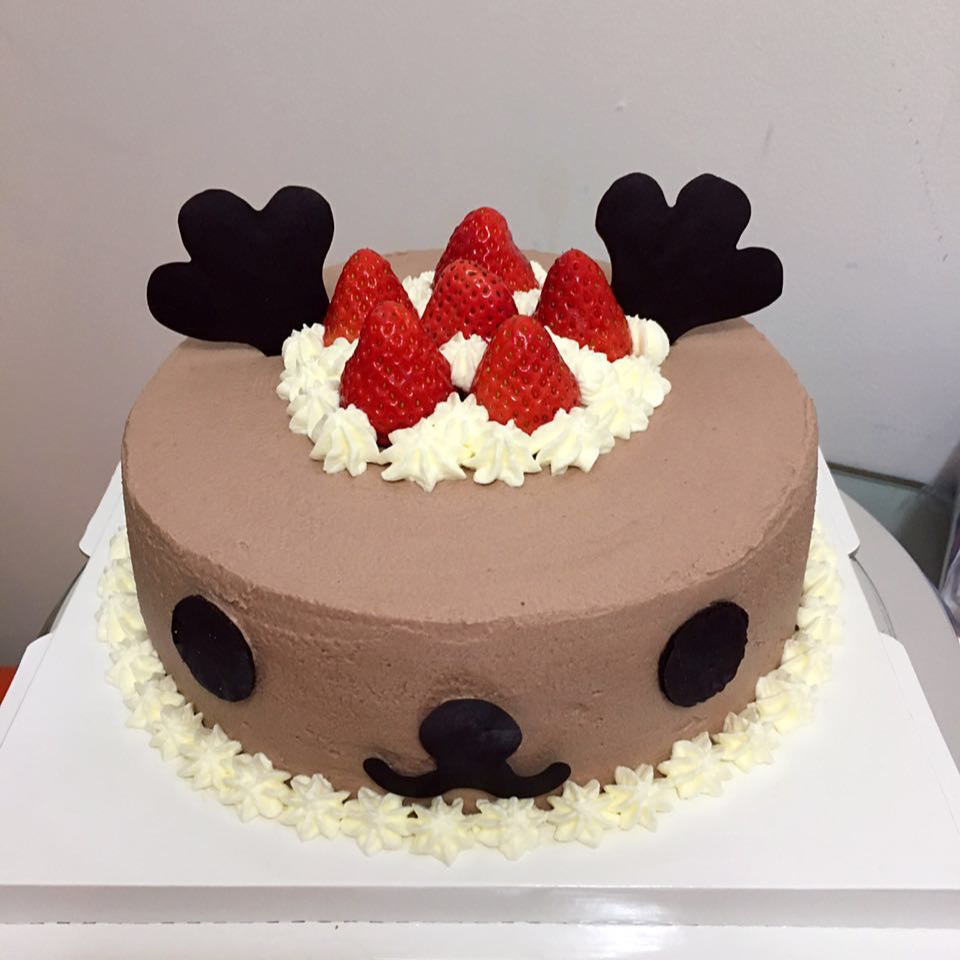 圣诞节-萌萌哒小麋鹿蛋糕