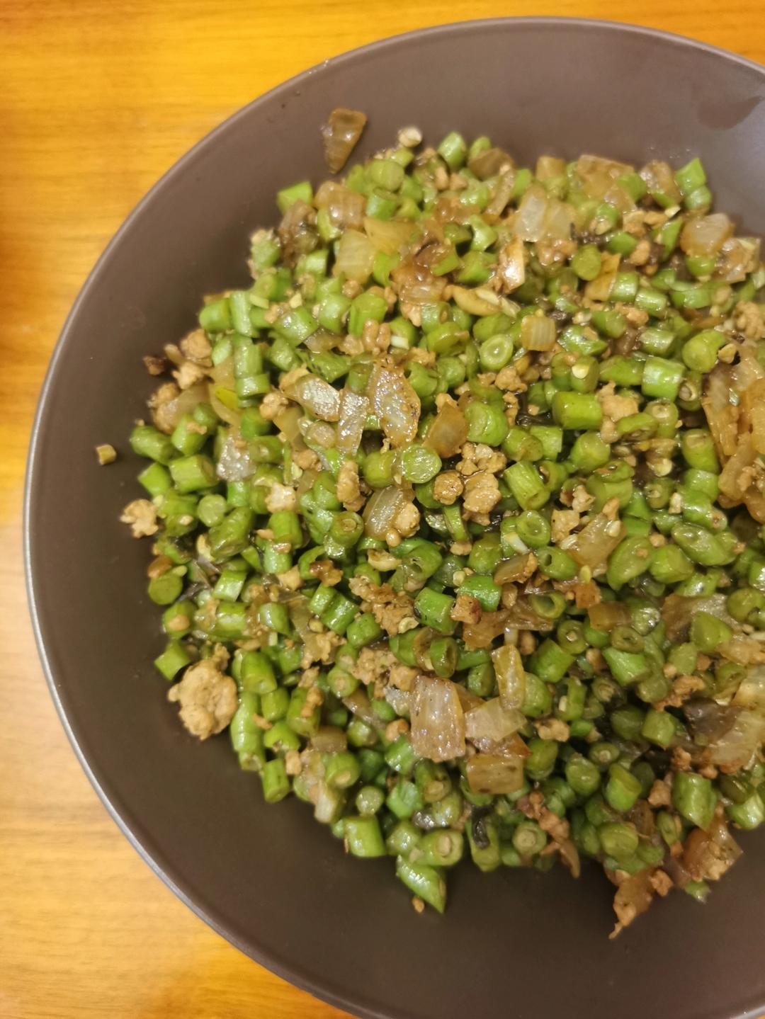 下饭菜：橄榄肉末四季豆
