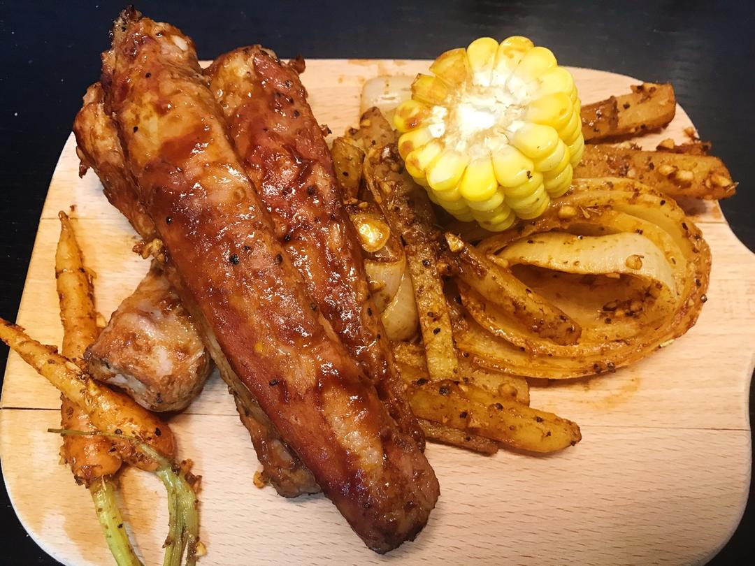 BBQ烤排骨配蔬菜【食材包操作说明】