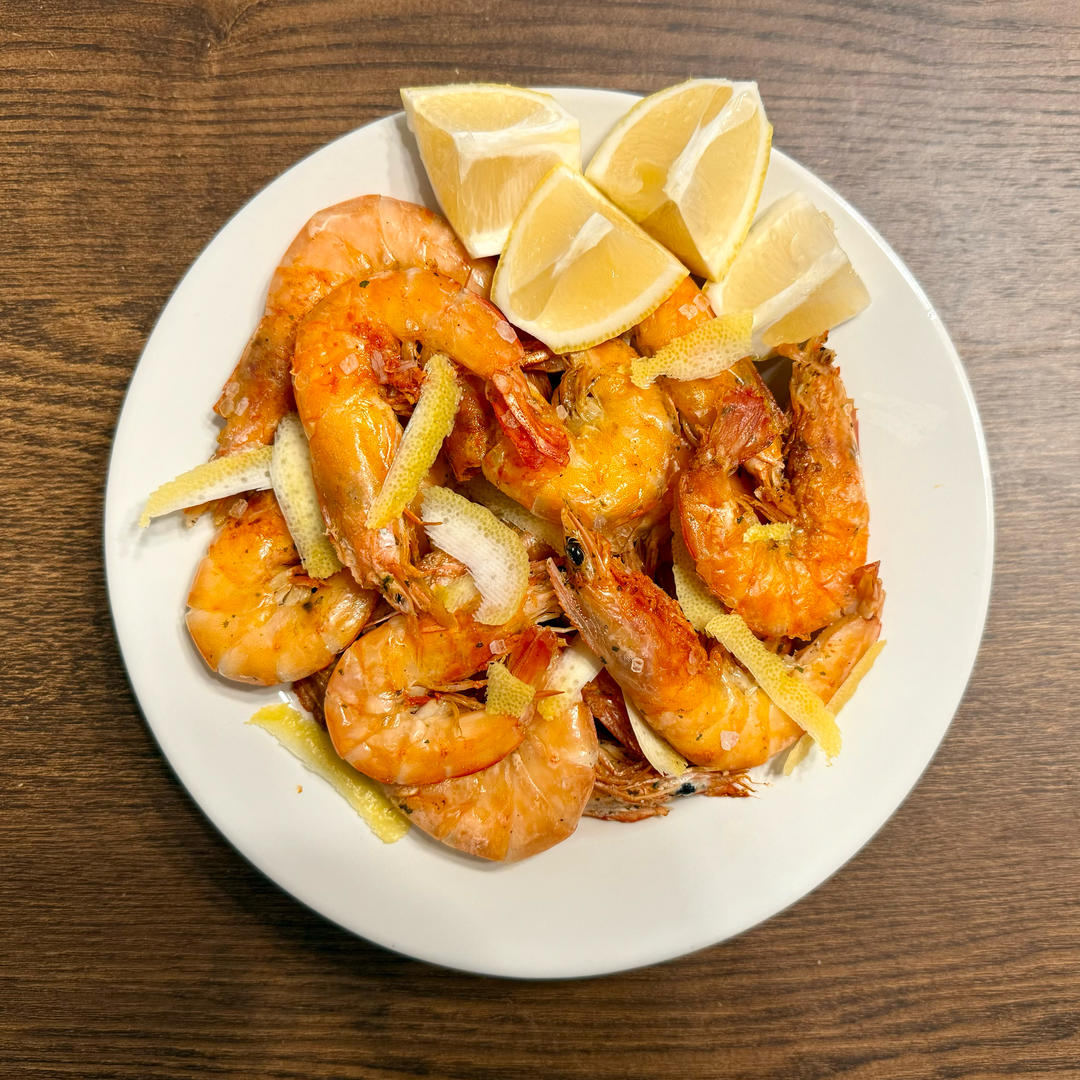 超大超鲜的盐焗🦐虾