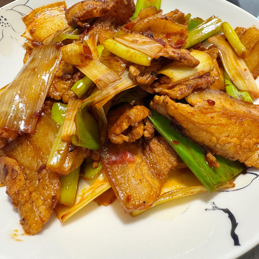 大葱炒回锅肉