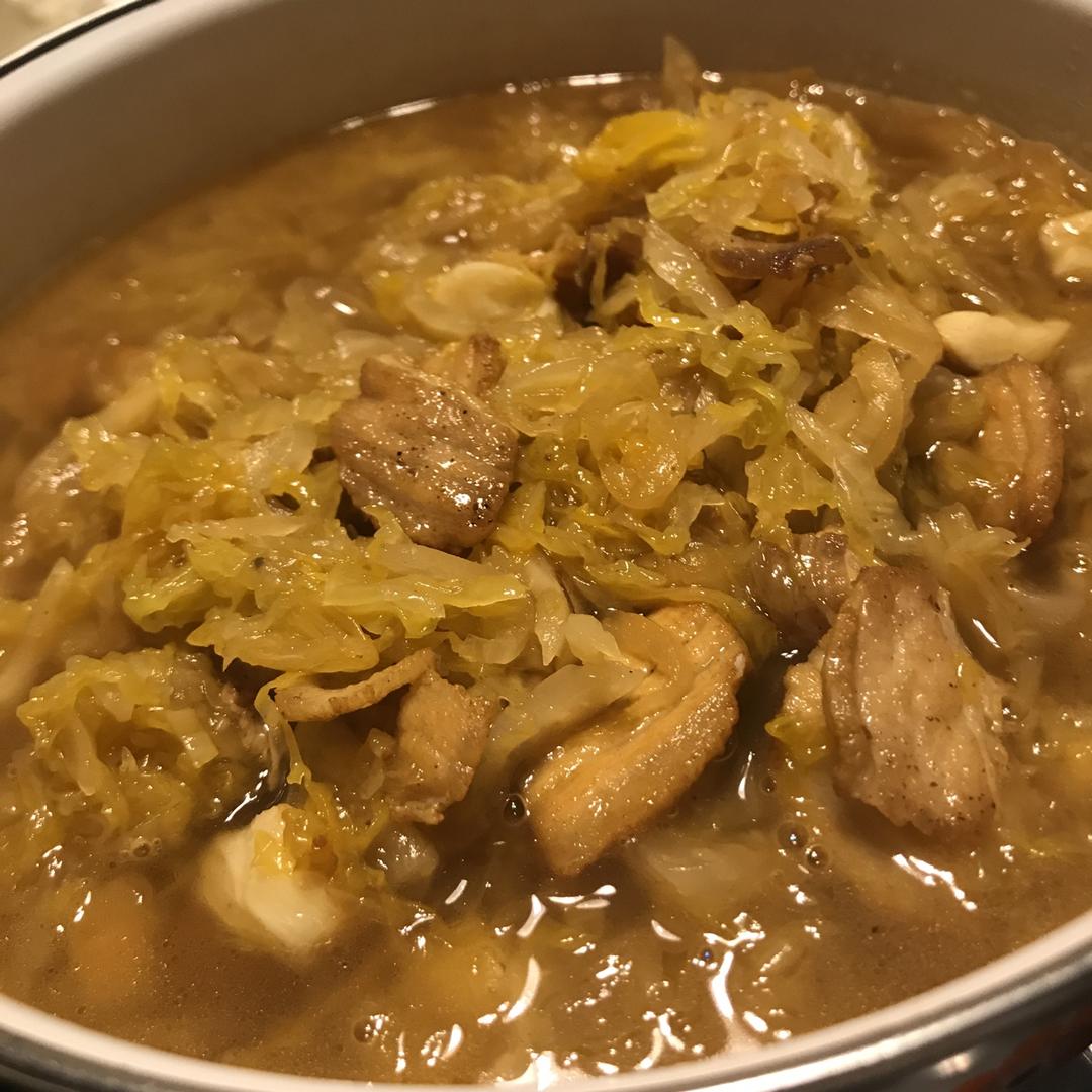 奢靡薄荷做的东北酸菜炖肉