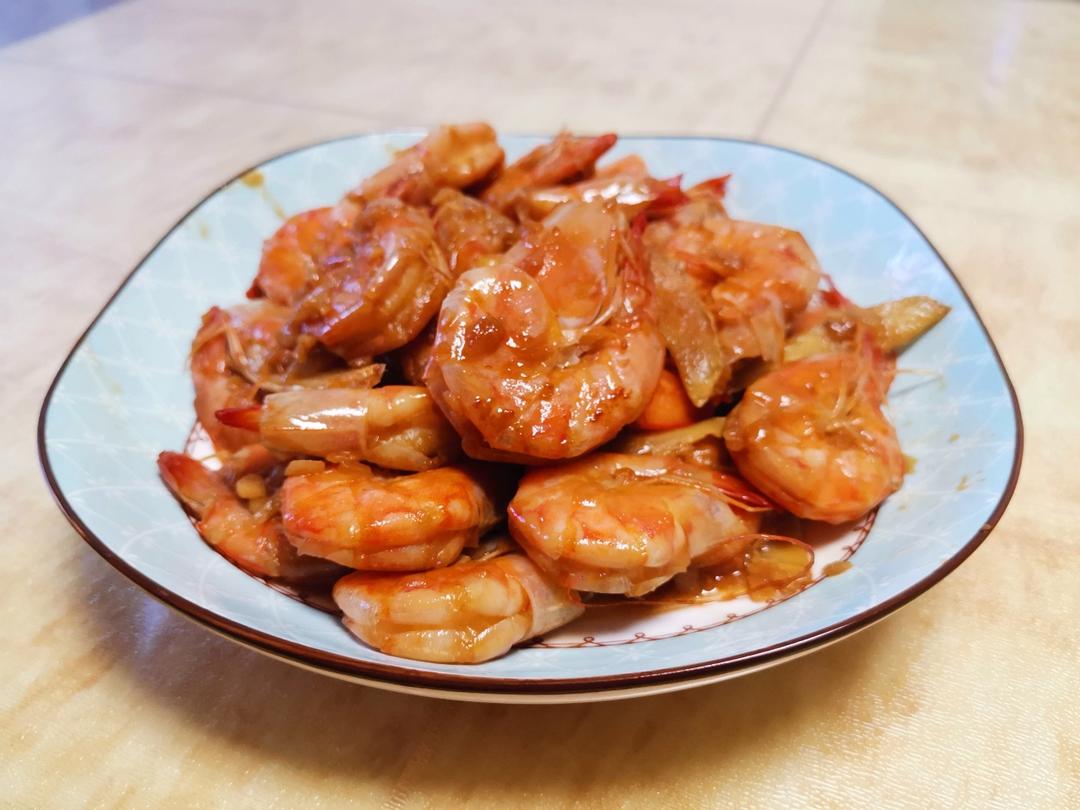 家庭版油焖大虾