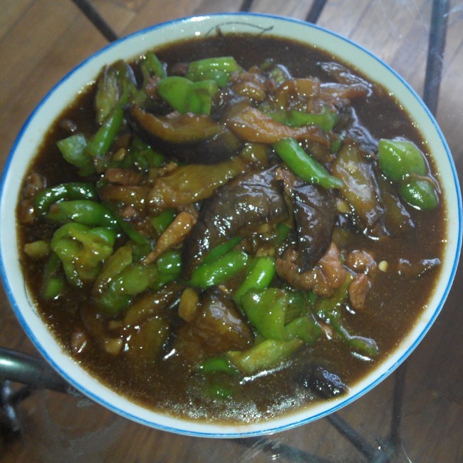 红烧肉末茄子