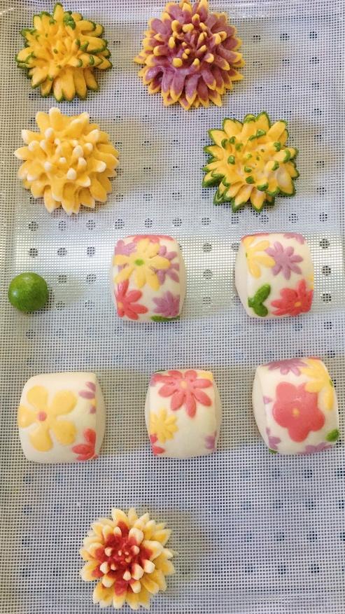 馒头｜紫色浪漫系的💜marimekko印花刀切馒头