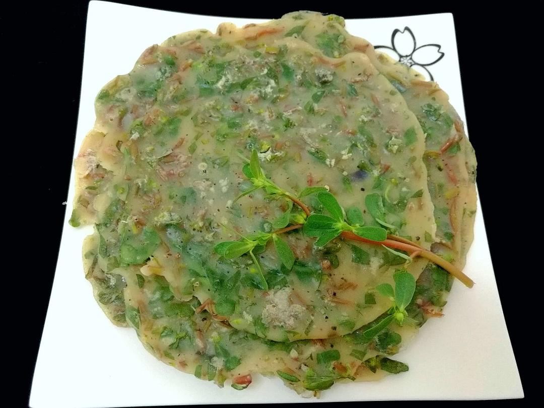 yogapeng做的马齿苋饼