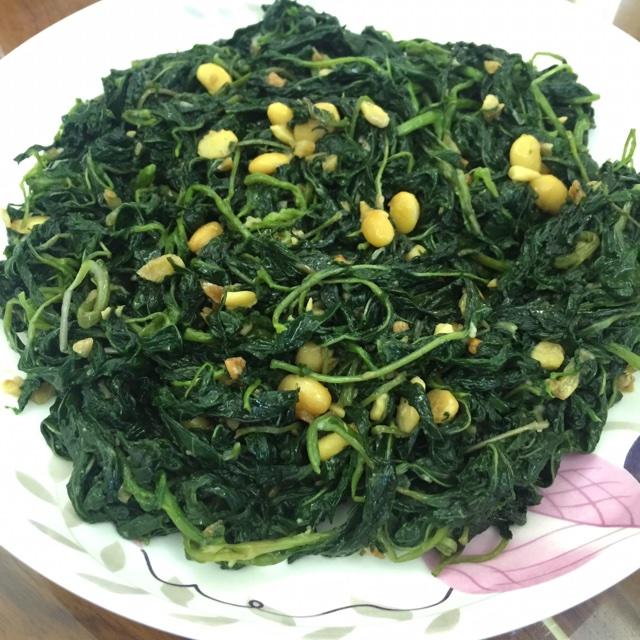 大猪-zz做的豆酱炒麻叶