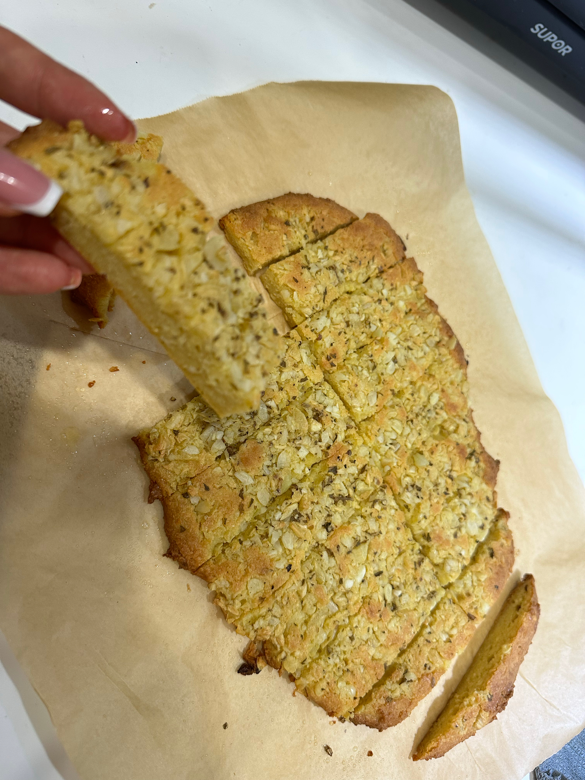 【生酮低碳】大蒜面包garlic bread，两种口感