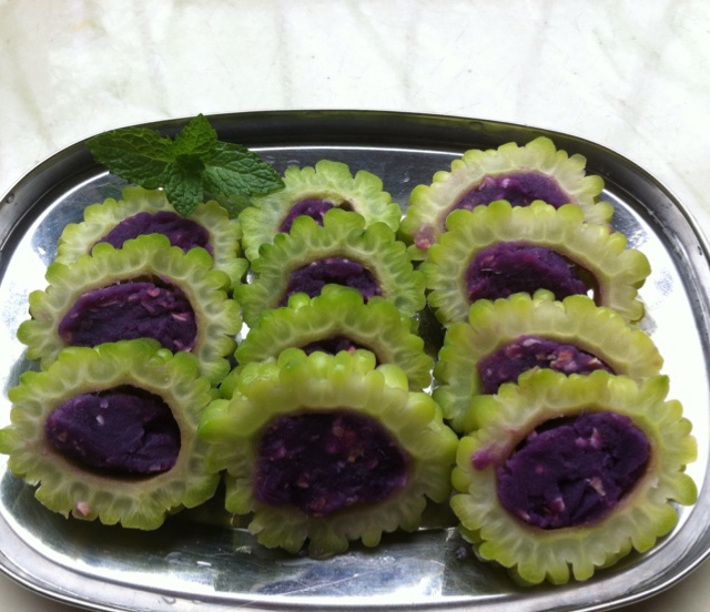紫薯苦瓜圈