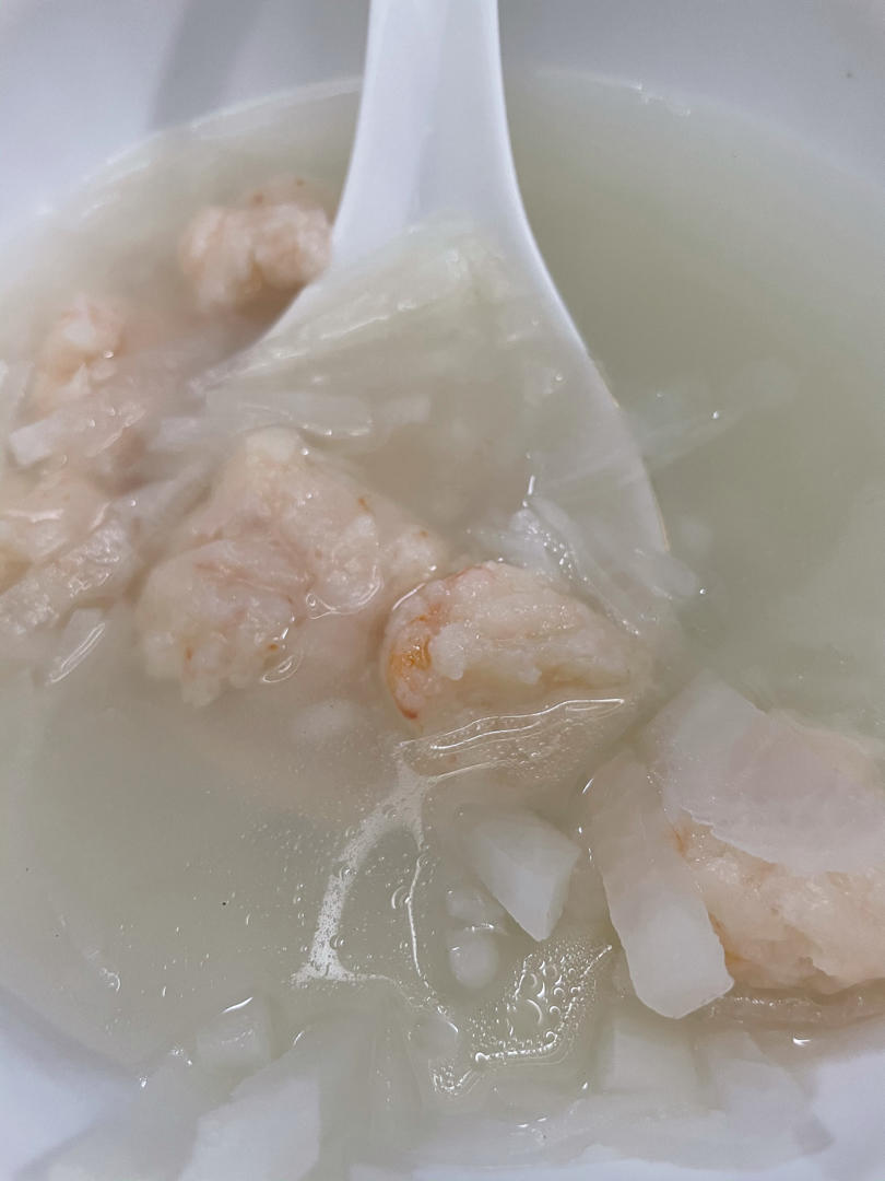 萝卜丝虾仁汤