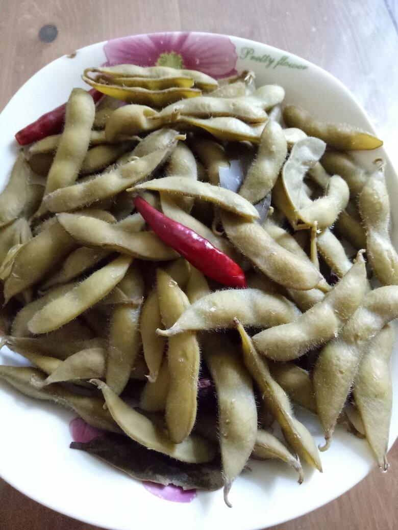 五香茶煮毛豆