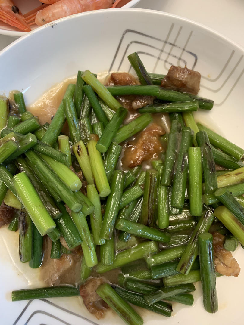蒜苔炒肉