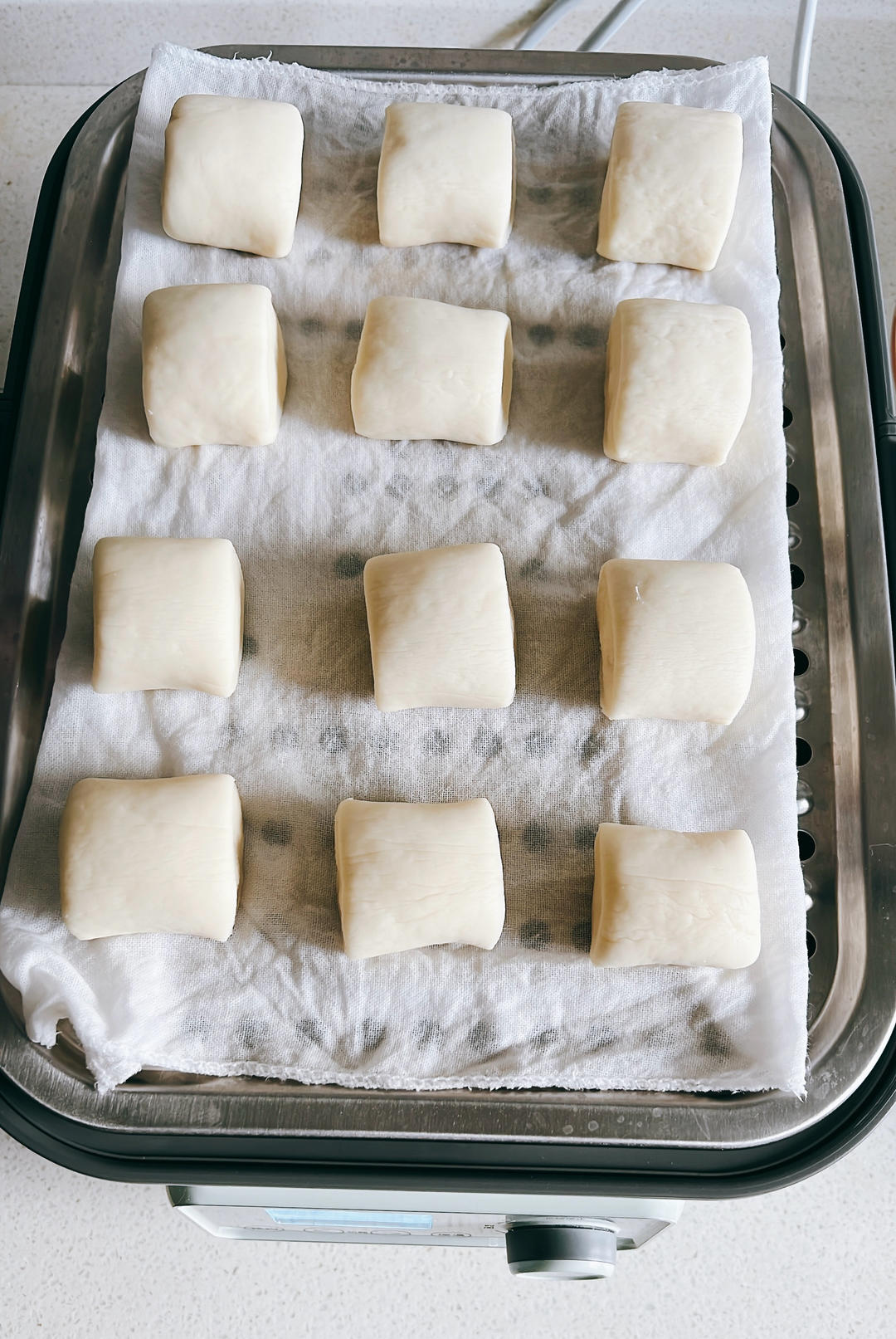 奶香圆馒头，奶香更浓郁‼️奶粉做的！