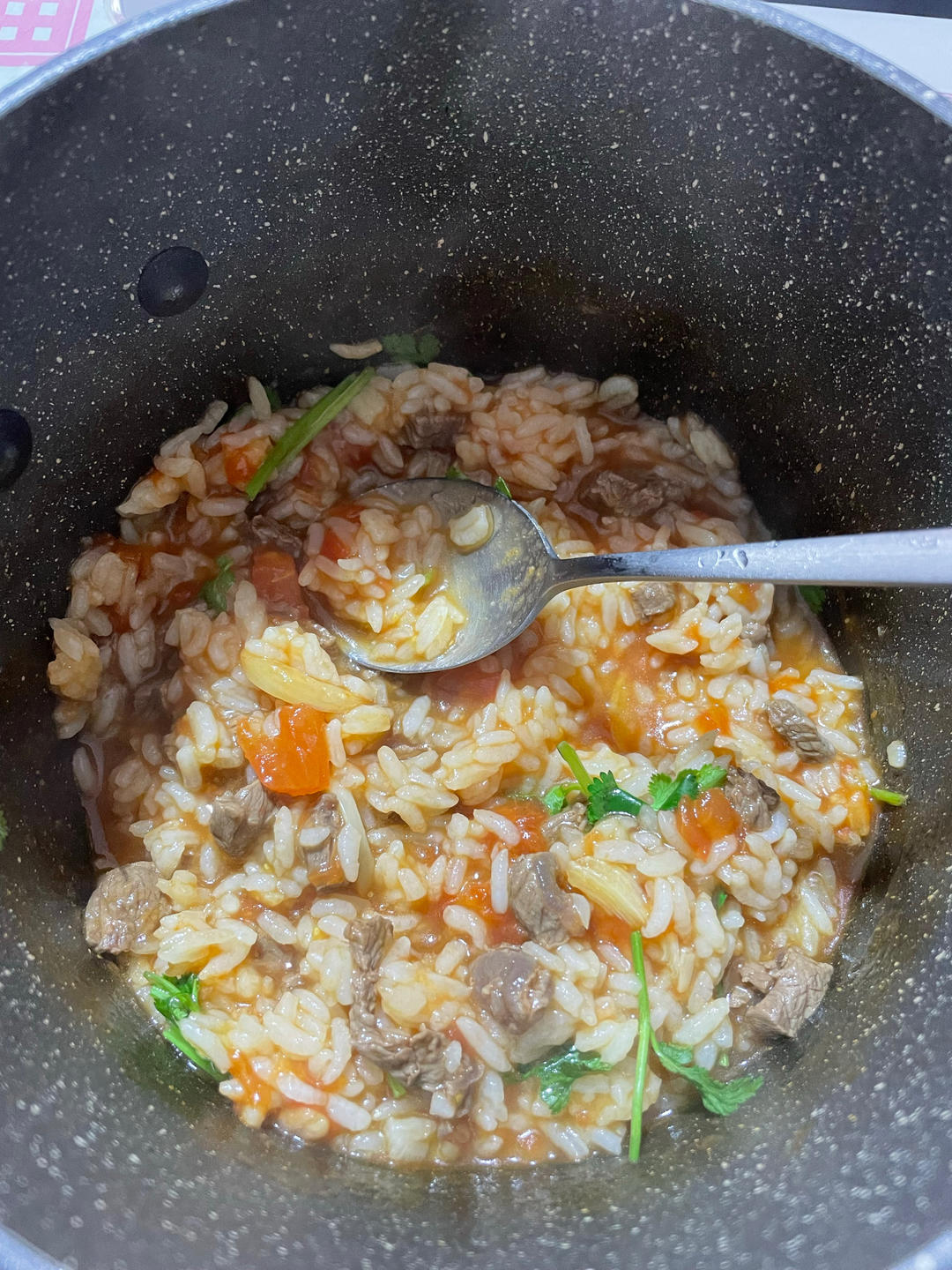 超浓郁番茄肥牛烩饭‼️剩饭这样做～秒空盘