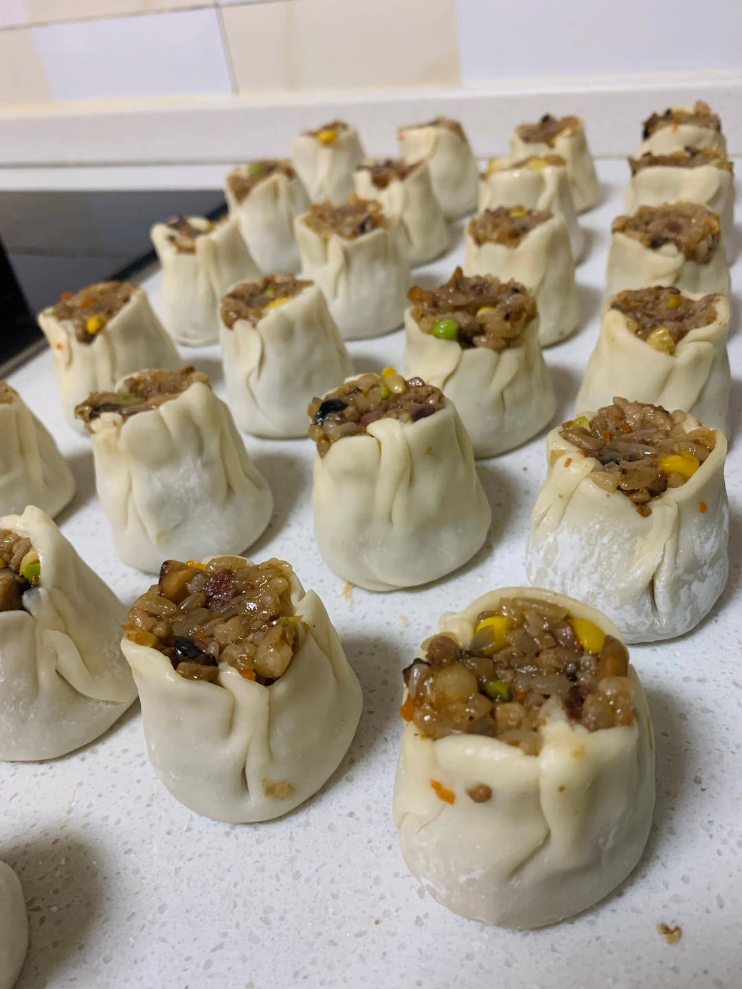 包烧卖的手法