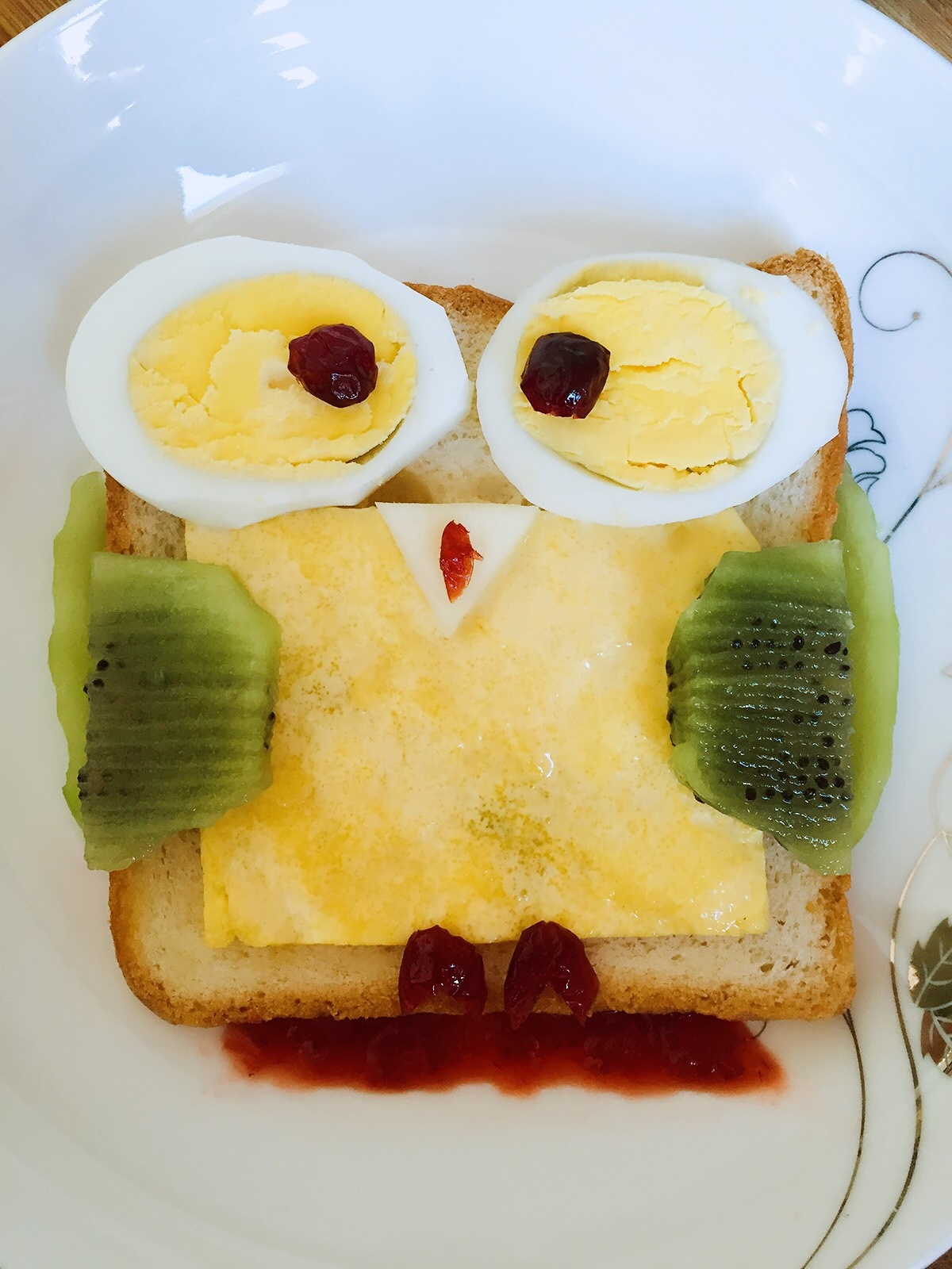 创意早餐（猫头鹰）的做法
