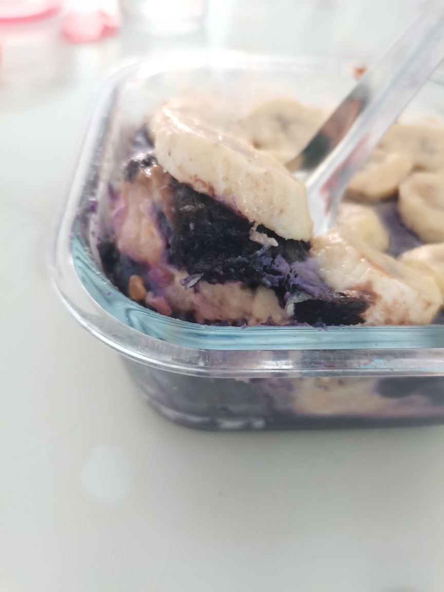 减脂期解馋小甜品～～～紫薯燕麦香蕉盒子的做法