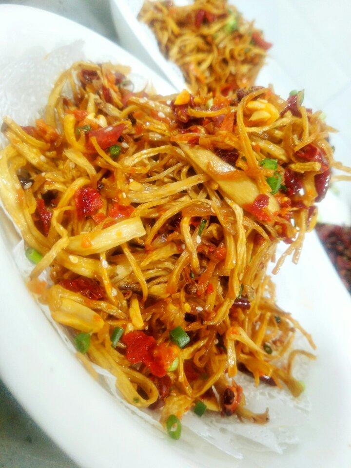 干煸手撕杏鲍菇