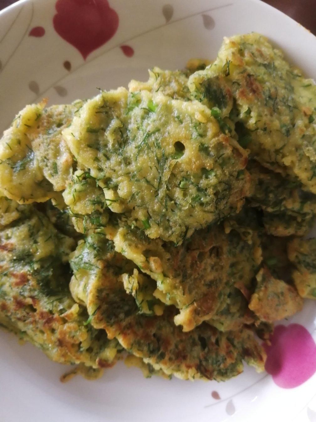 妈妈味道的快手茴香饼ԅ(¯﹃¯ԅ)