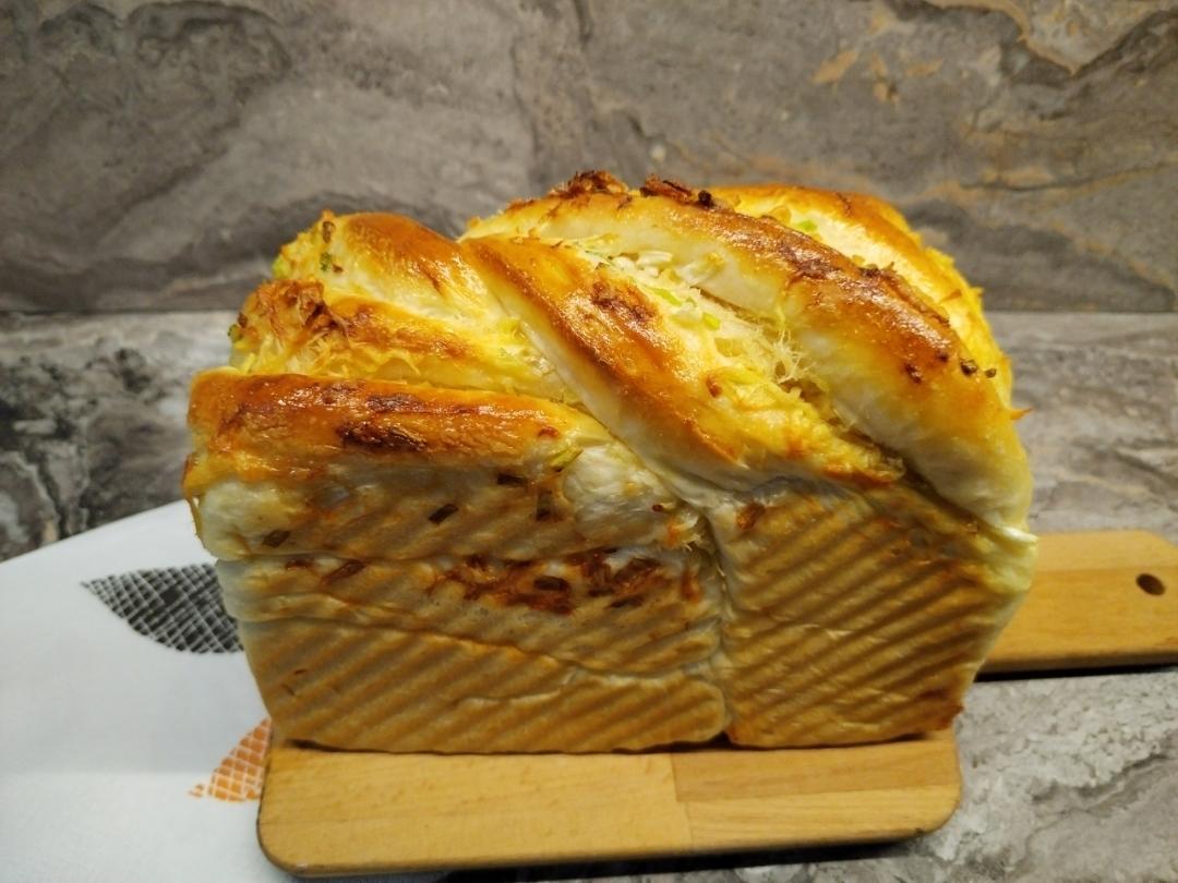 香葱肉松手撕吐司