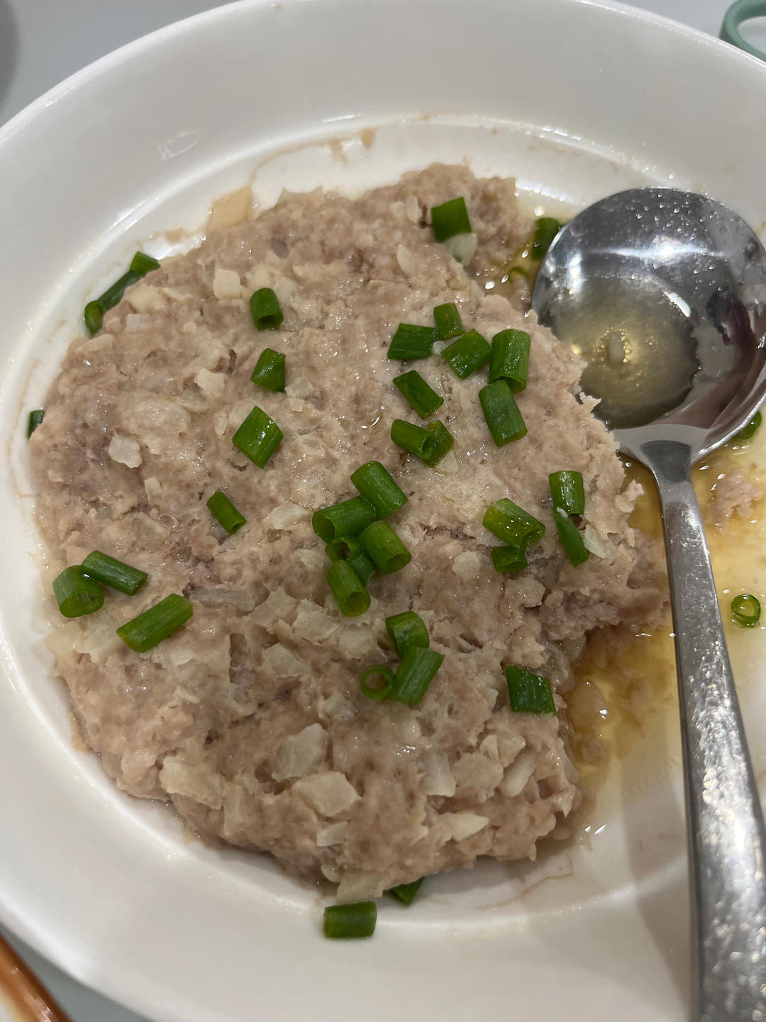 蒸香菇马蹄肉饼 丨小朋友的最爱系列