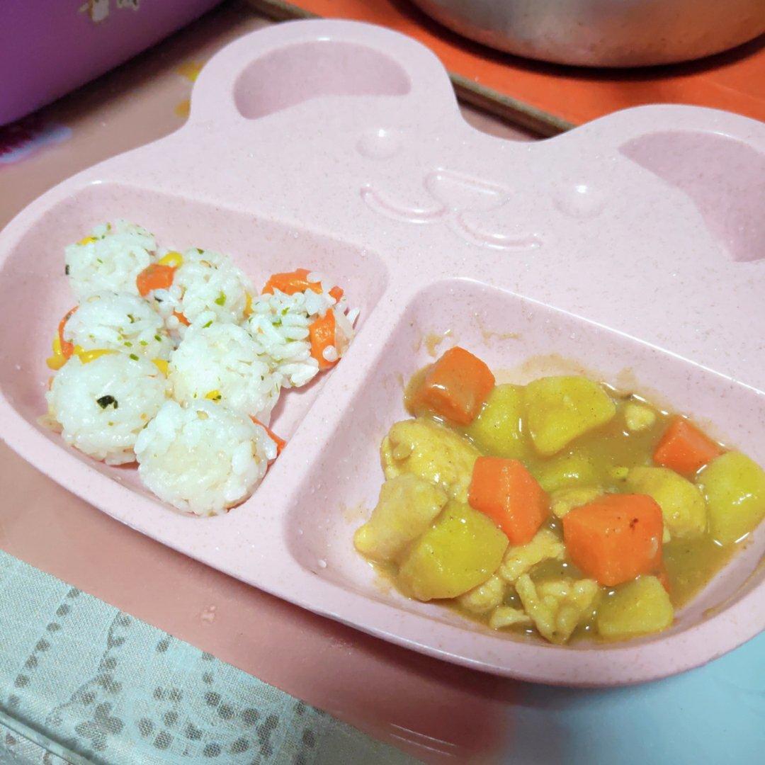 宝宝辅食：咖喱土豆鸡肉饭（适龄：36月+）