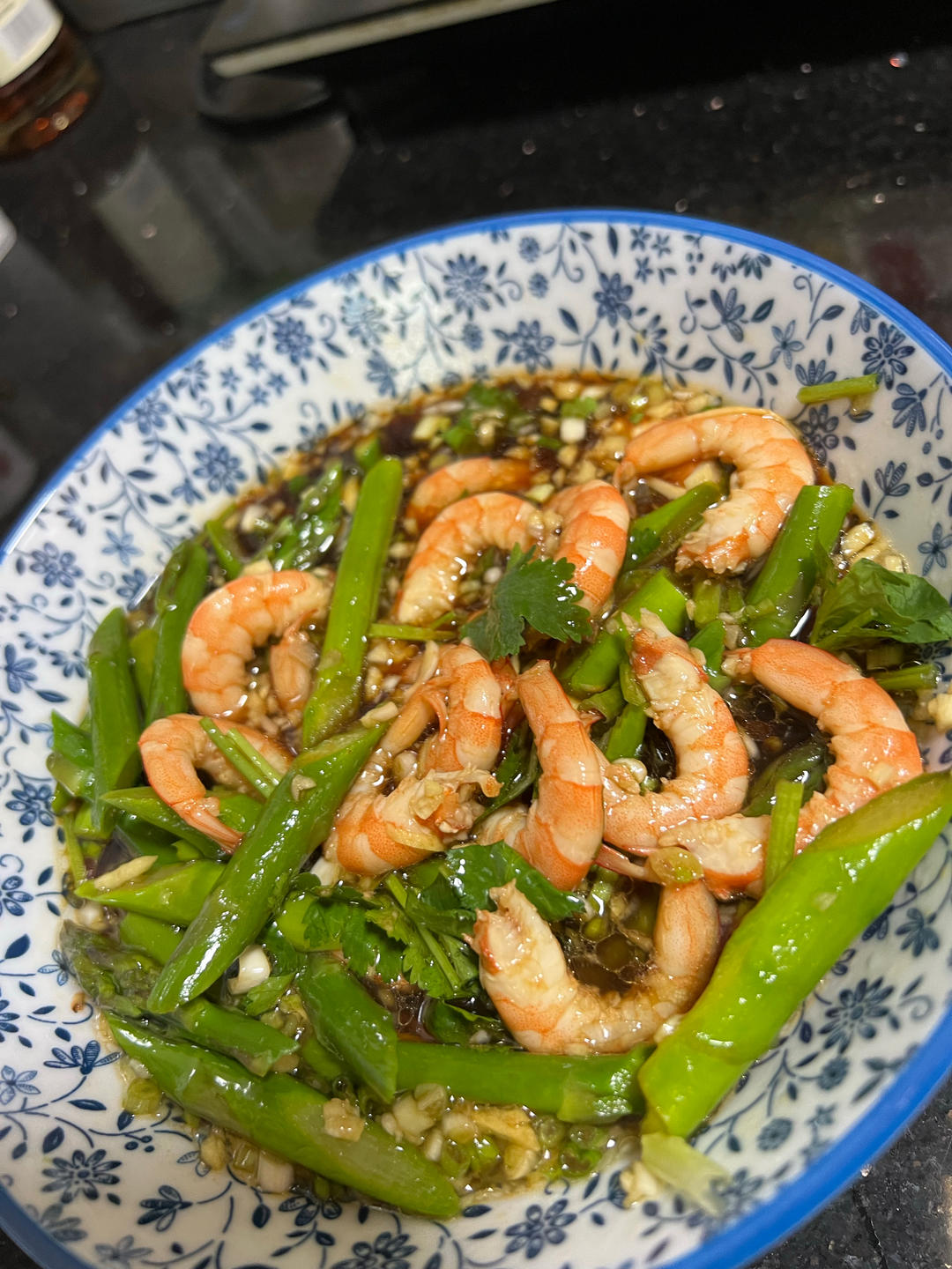 捞汁芦笋虾仁🍤