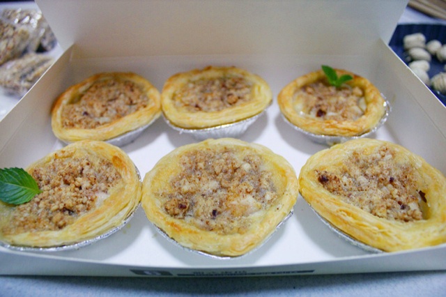 鲜奶油蜜桃派