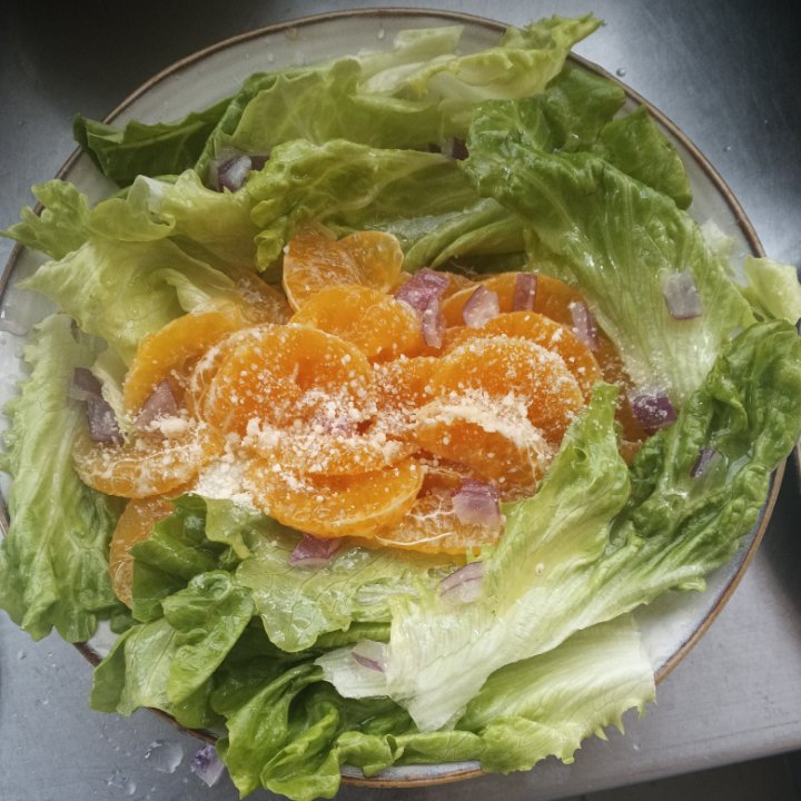 橘子生菜沙拉的做法