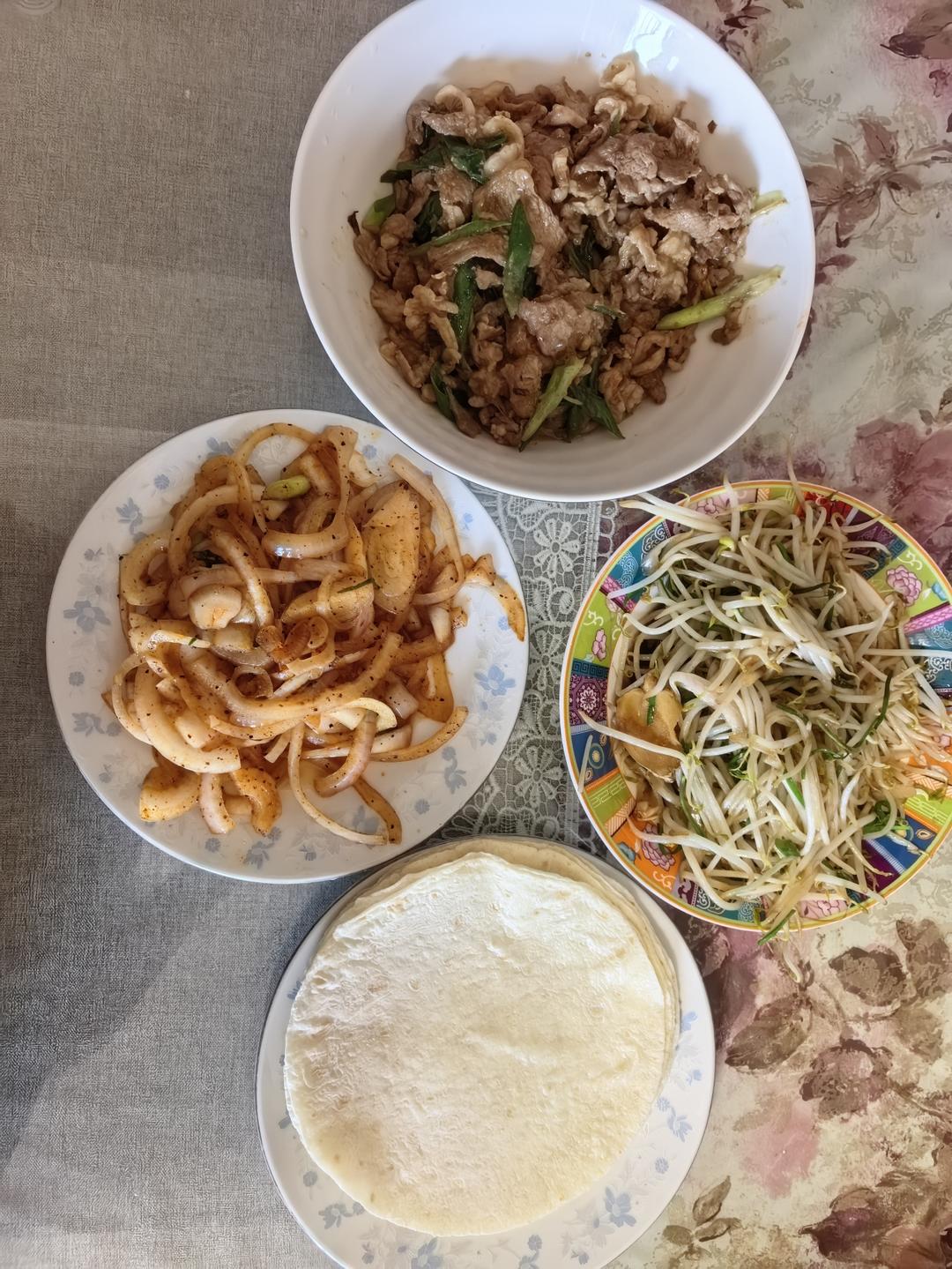 孜然羊肉卷饼