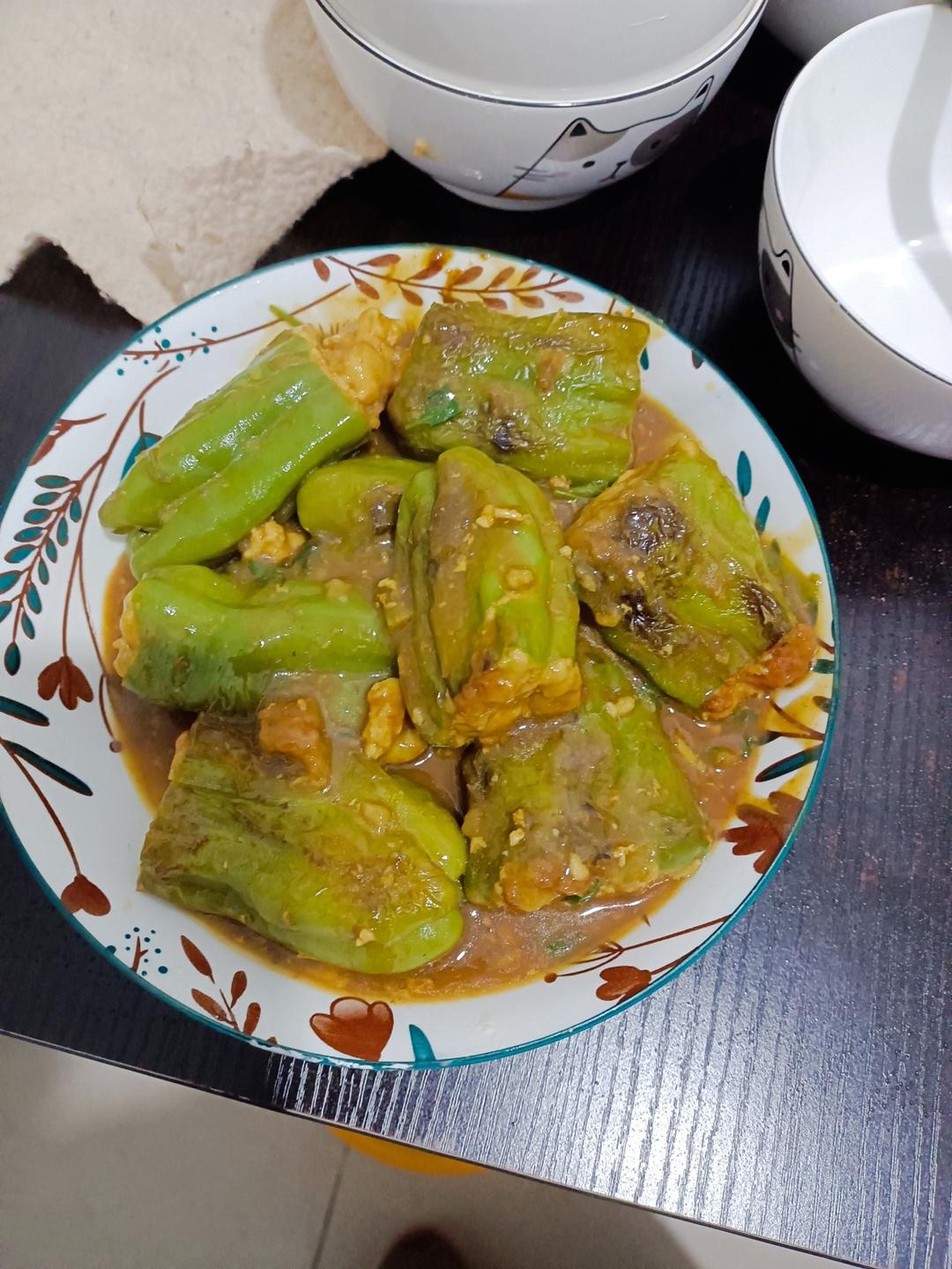 满口留香的青椒酿肉