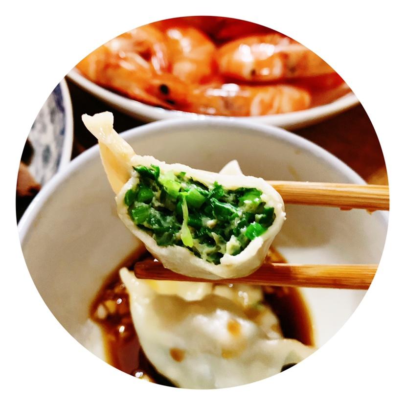 韭菜鸡蛋鲜虾饺子