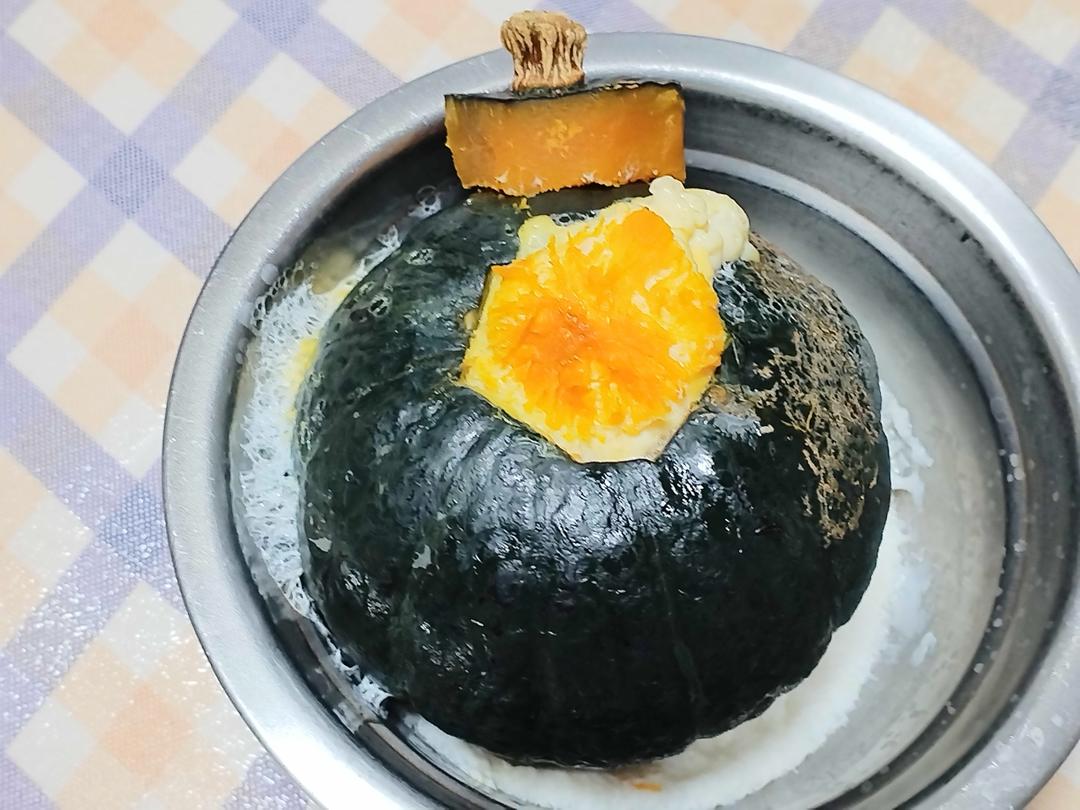 内有乾坤的贝贝南瓜盅🎃不用任何调料的健康吃法