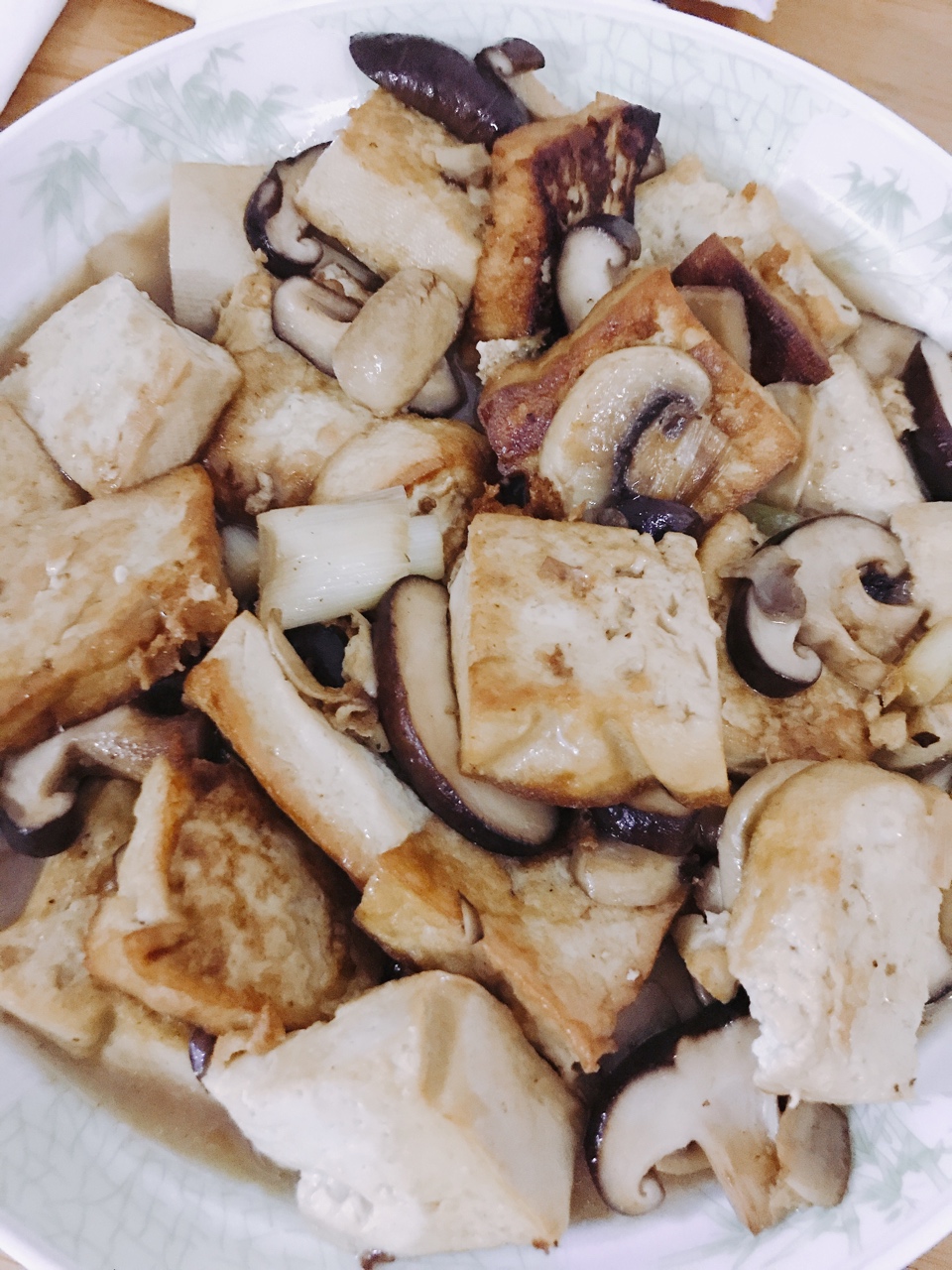 蘑菇烧豆腐