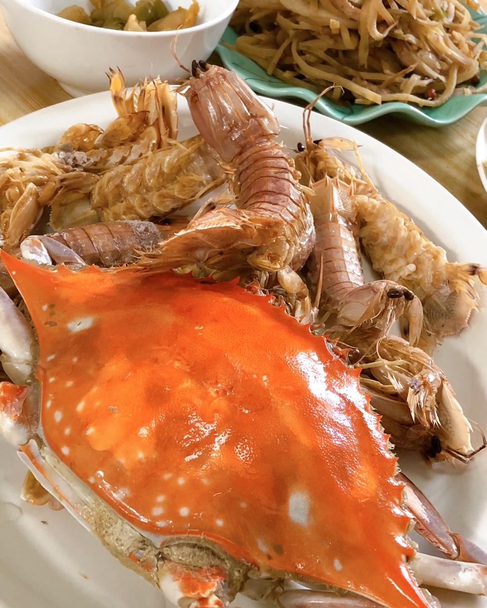 清蒸螃蟹（梭子蟹）
