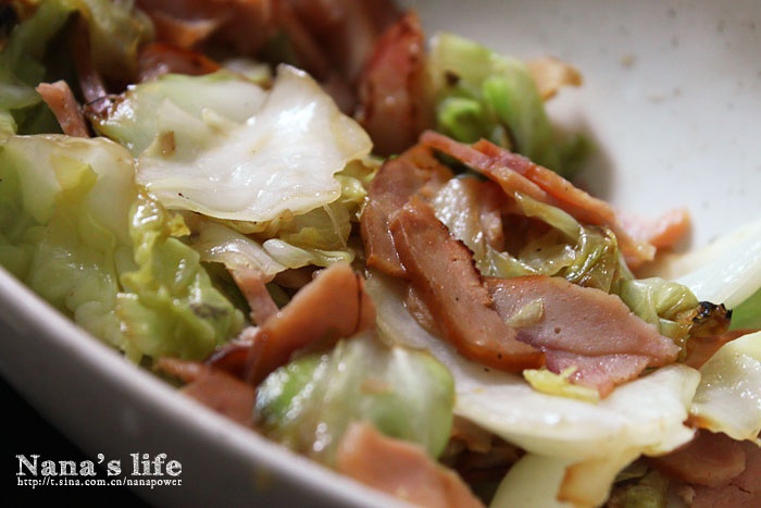 培根手撕包菜