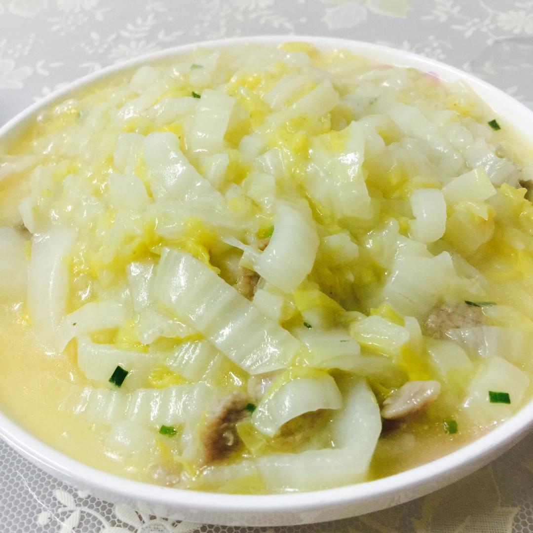白菜烂糊肉丝