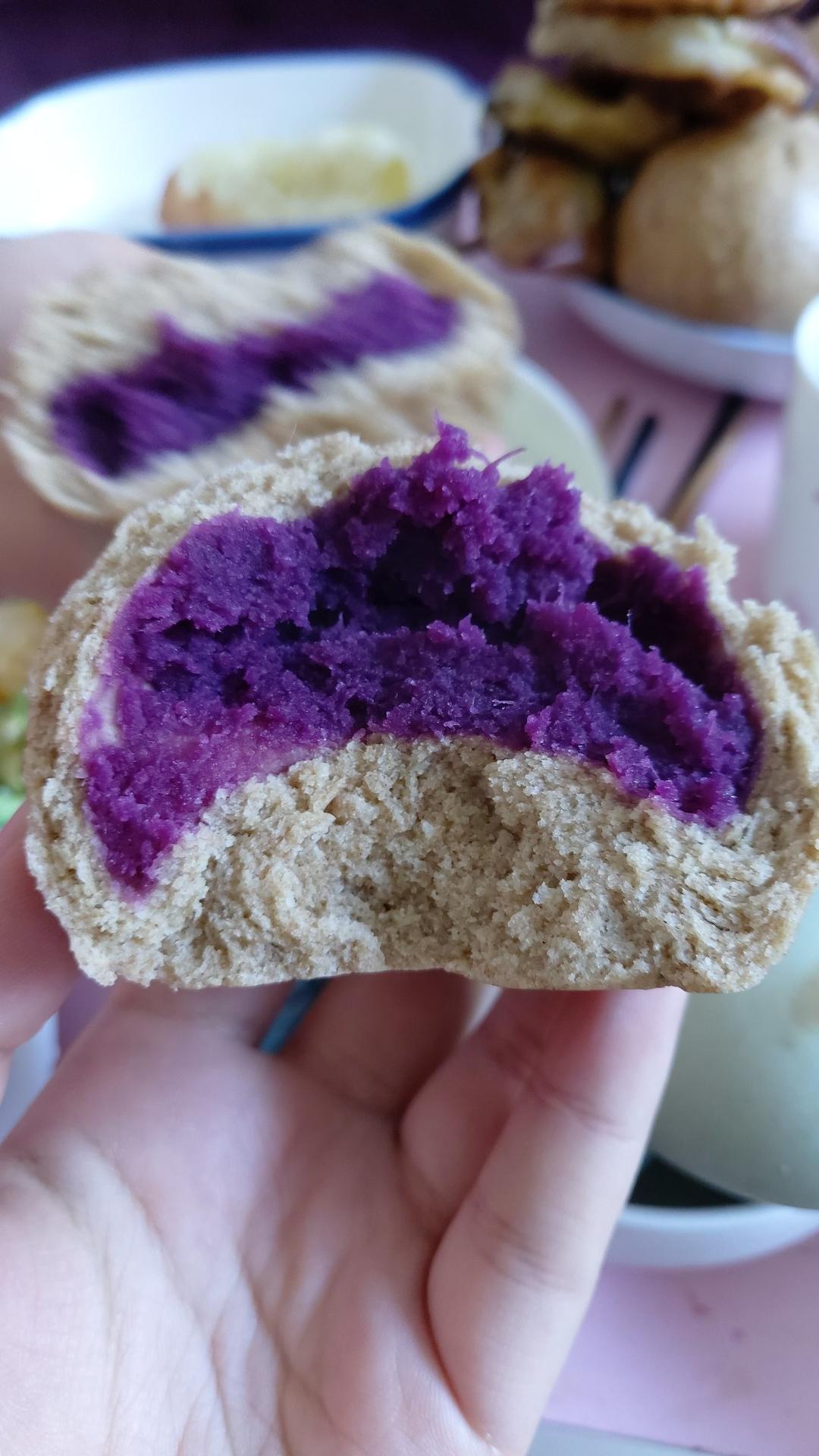 超级详细 零失败的黑全麦红薯馒头（减脂必备）