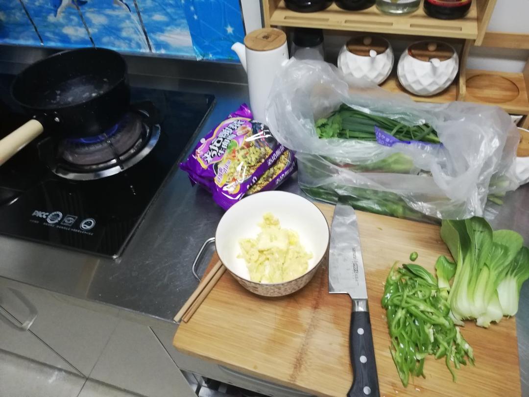 鸡蛋素炒面Fried Noodles Vegetarian