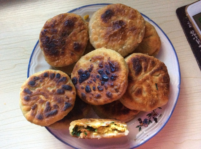 韭菜鸡蛋馅饼